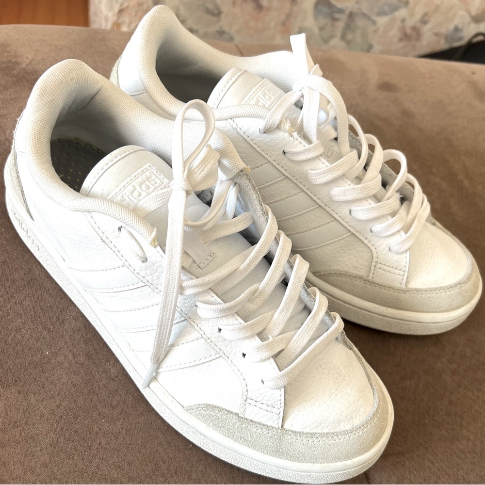 White Adidas Size8